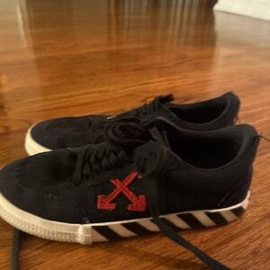 Off-White Black and Red Sneakers